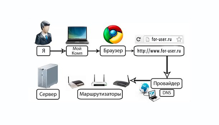 Как устроен интернет: домен, протокол, сервер, протокол, хостинг.